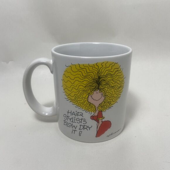 Russ Berrie & Co. Ceramic Mug Hair Stylists Blow It Dry! by Schneider 12 fl.oz. - Picture 3 of 6